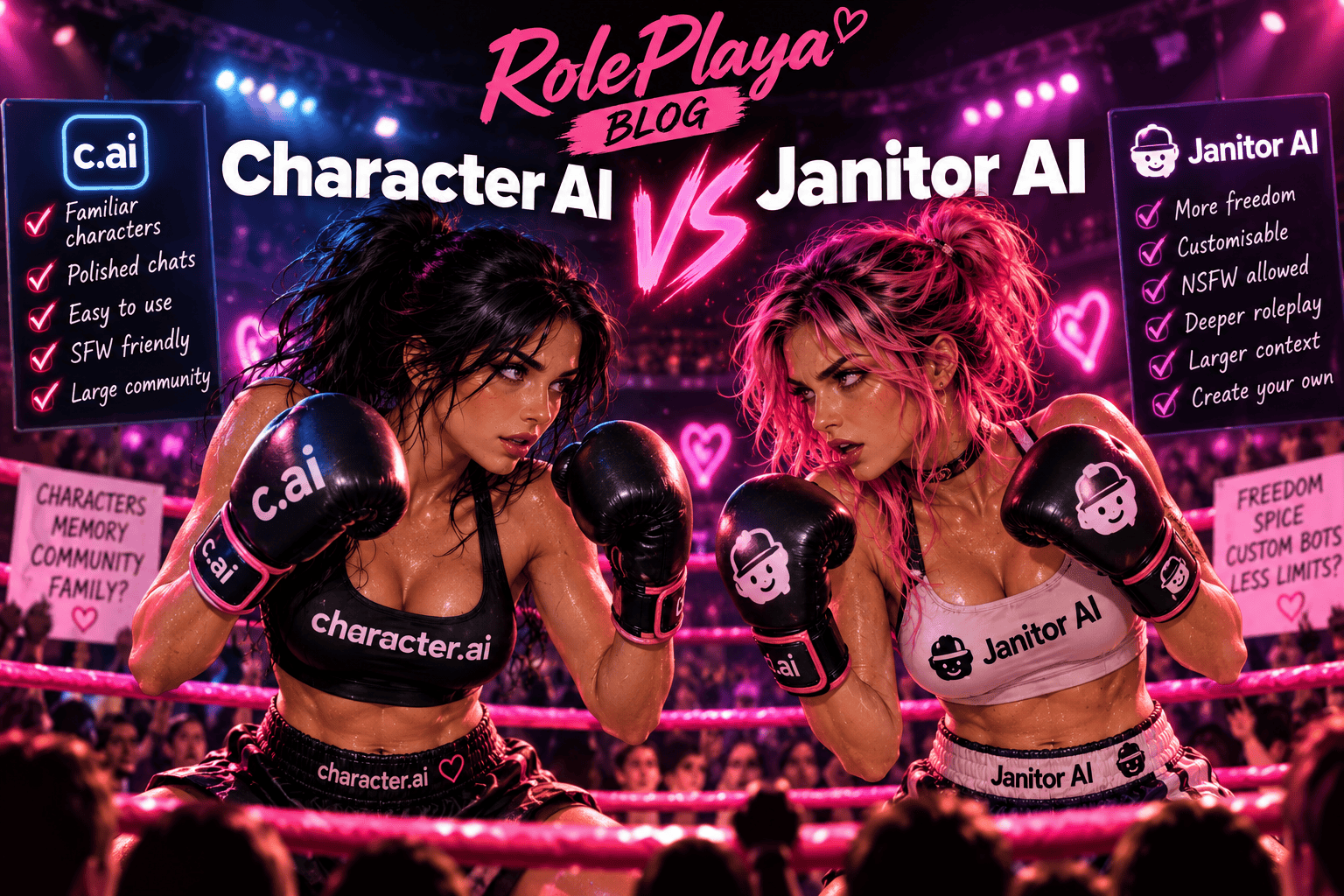 Character AI vs Janitor AI: Two Opposite Answers