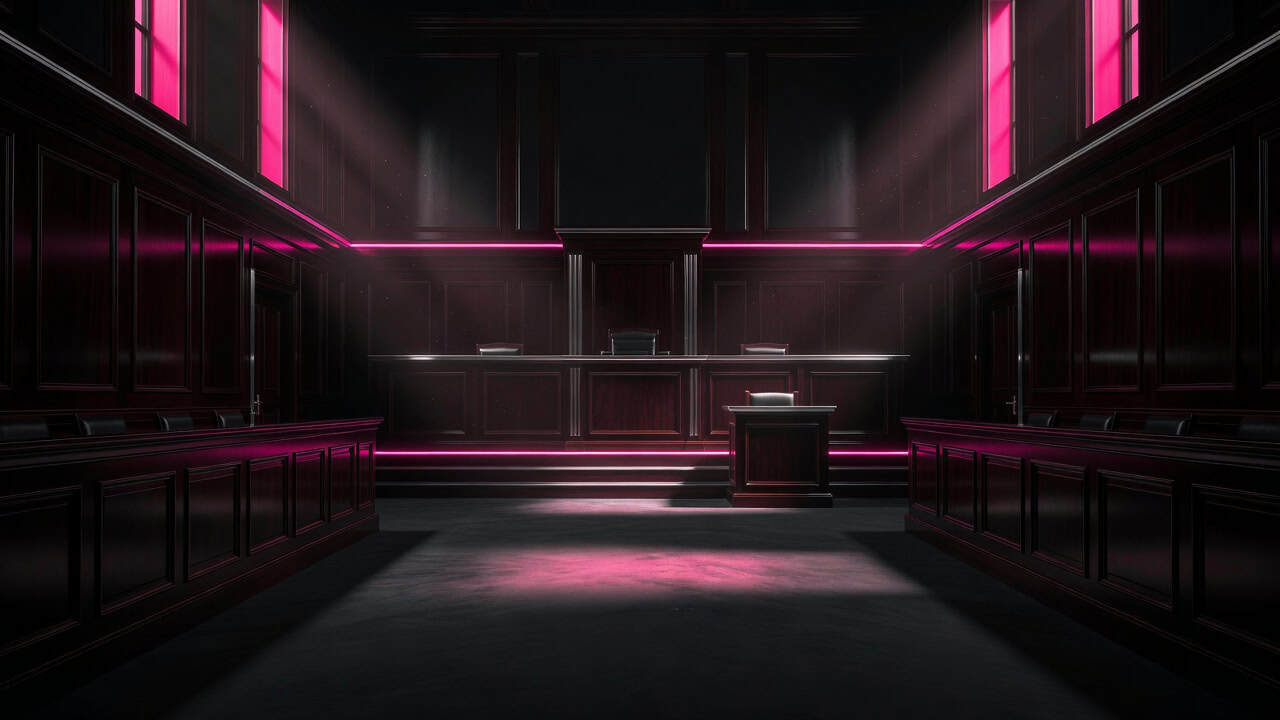 Arena courtroom stage